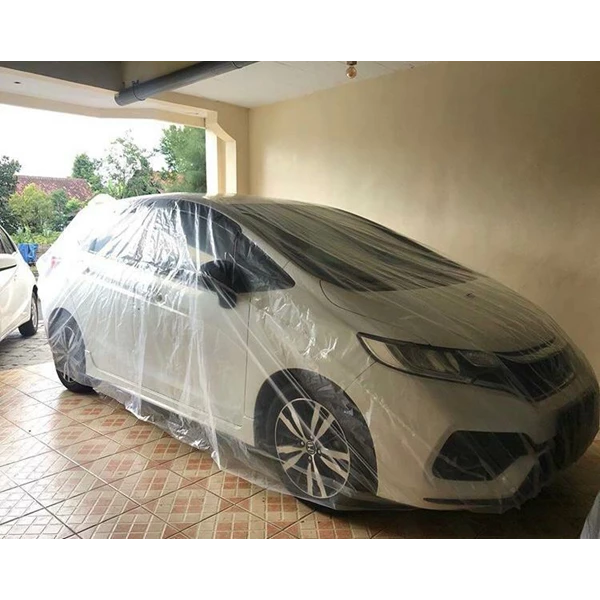 Sarung Mobil Transparan Custom Kancing Ban Waterproof & Anti UV