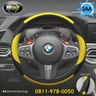 Sarung Stir Mobil Mbtech BMW warna kuning 1