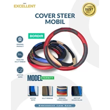 EXCELLENT Embroidered Car Steering Wheel Cover Model ETERNITY (Car Accessory)