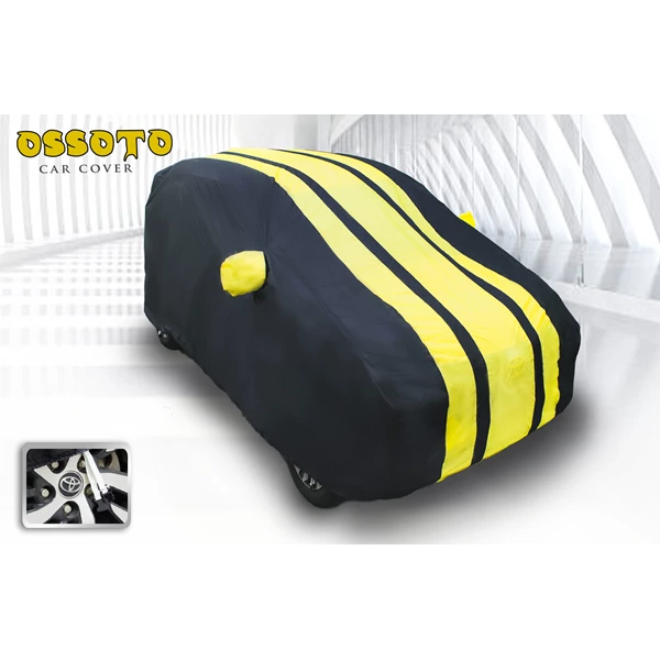 Yellow-Black Ossoto Avanza Car Cover (Car Accessories Supplier)