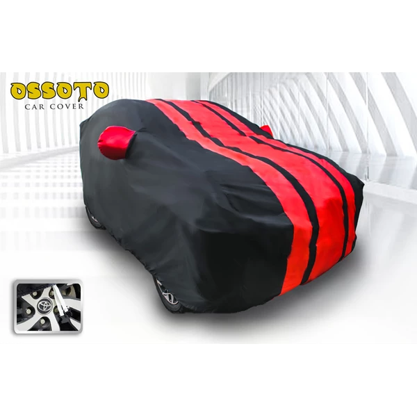 Red-Black Ossoto Avanza Car Cover (Car Accessories Supplier)